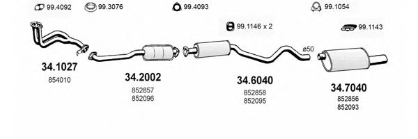 ASSO ART1802 Exhaust System